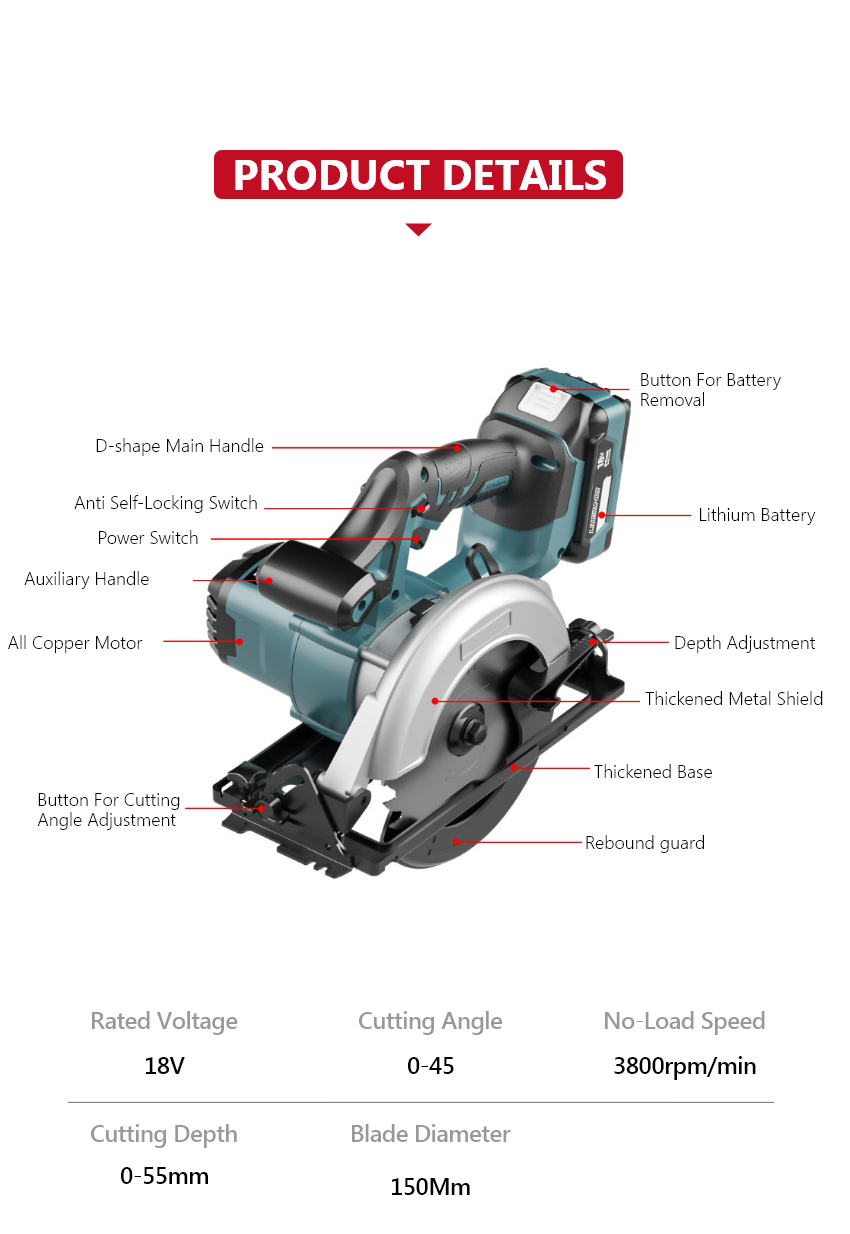 18V Cordless Circular Saw