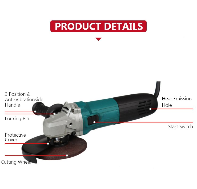 150mm corded angle grinder