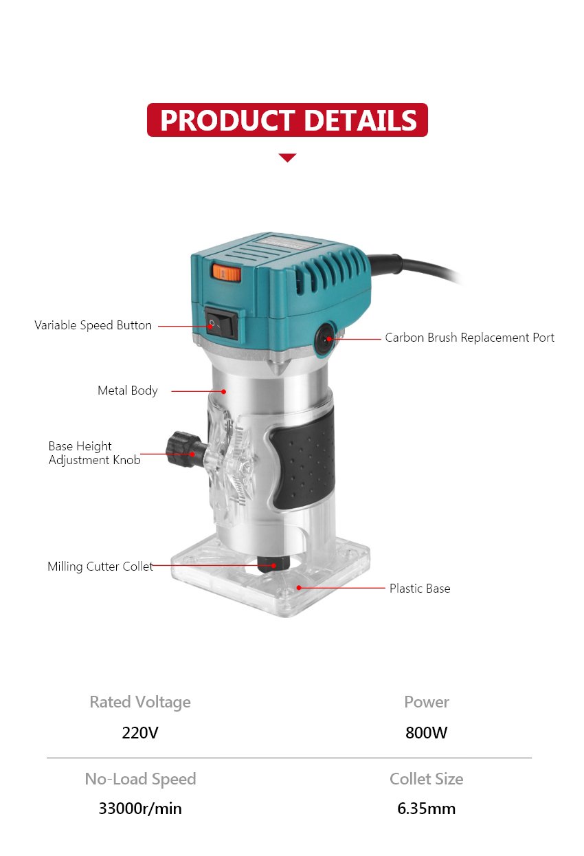 800w Corded Wood Trimmer