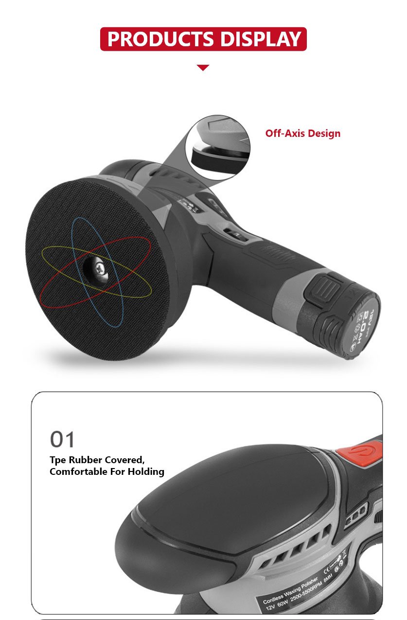 12V  60W lithium-ion polisher