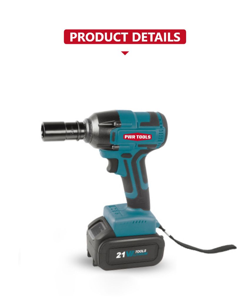 21V 300N·m Lithium Impact Wrench