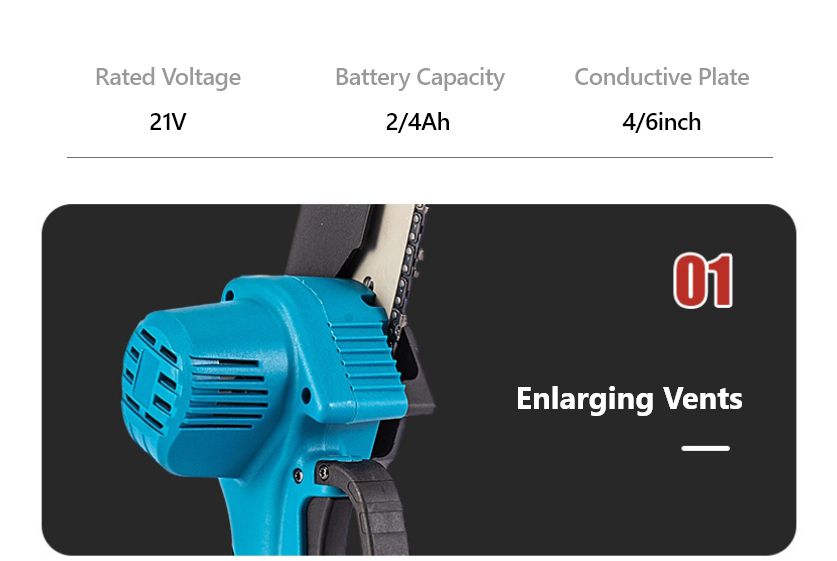 21V 4/6In Lithium Chainsaw