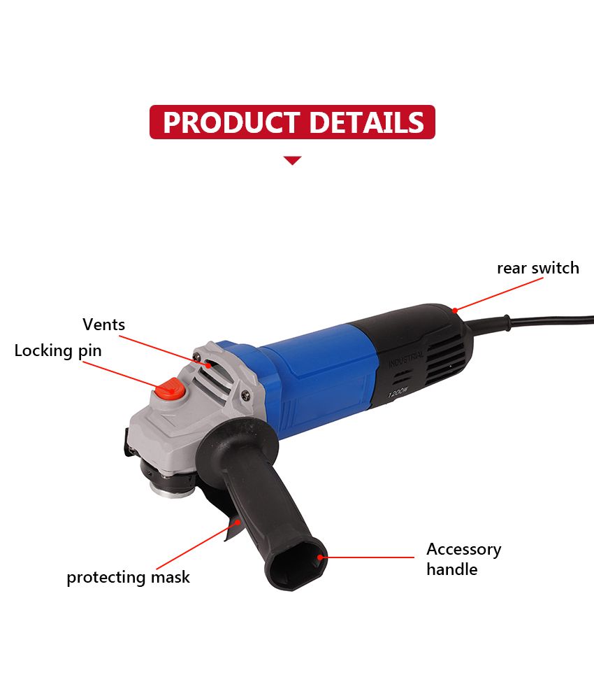 110V/220V 1200W Angle Grinder