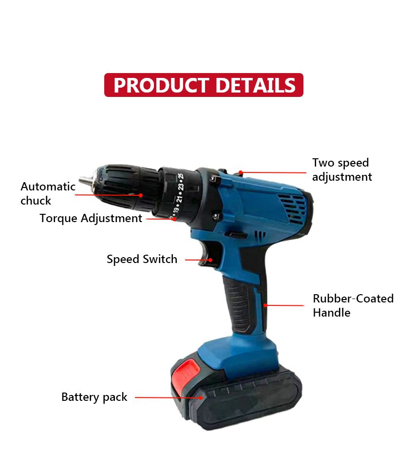 21V 32N·m Cordless Drill