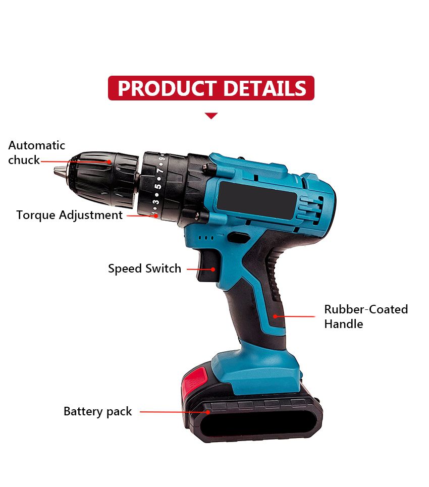 21V 32N·m Cordless Impact Drill P10126