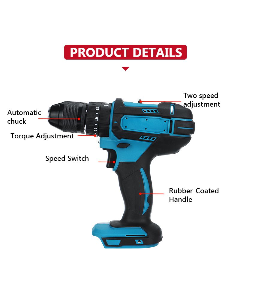 21V 52N·m Cordless Impact Drill