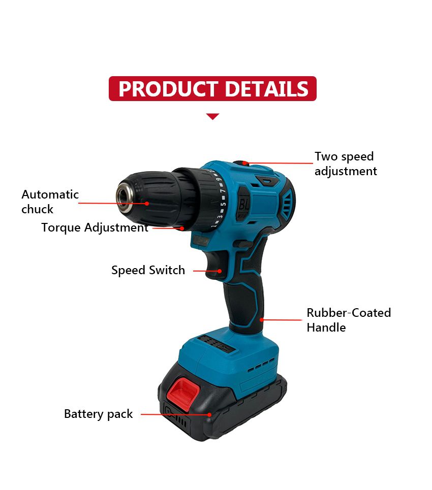 21V 32N·m Cordless Drill