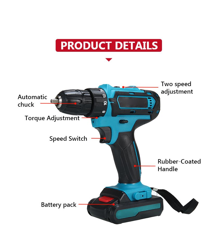 21V 35N·m Cordless Drill