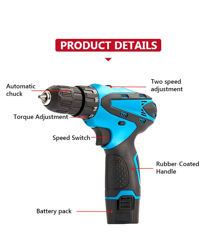 12V 32N·m Cordless Drill P10132