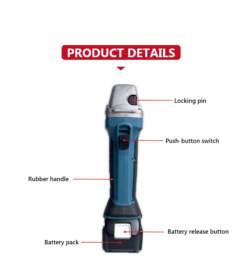 21V 100mm Cordless Angle Grinder P10211