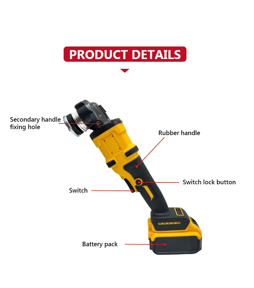 21V 100mm Cordless Angle Grinder P10214