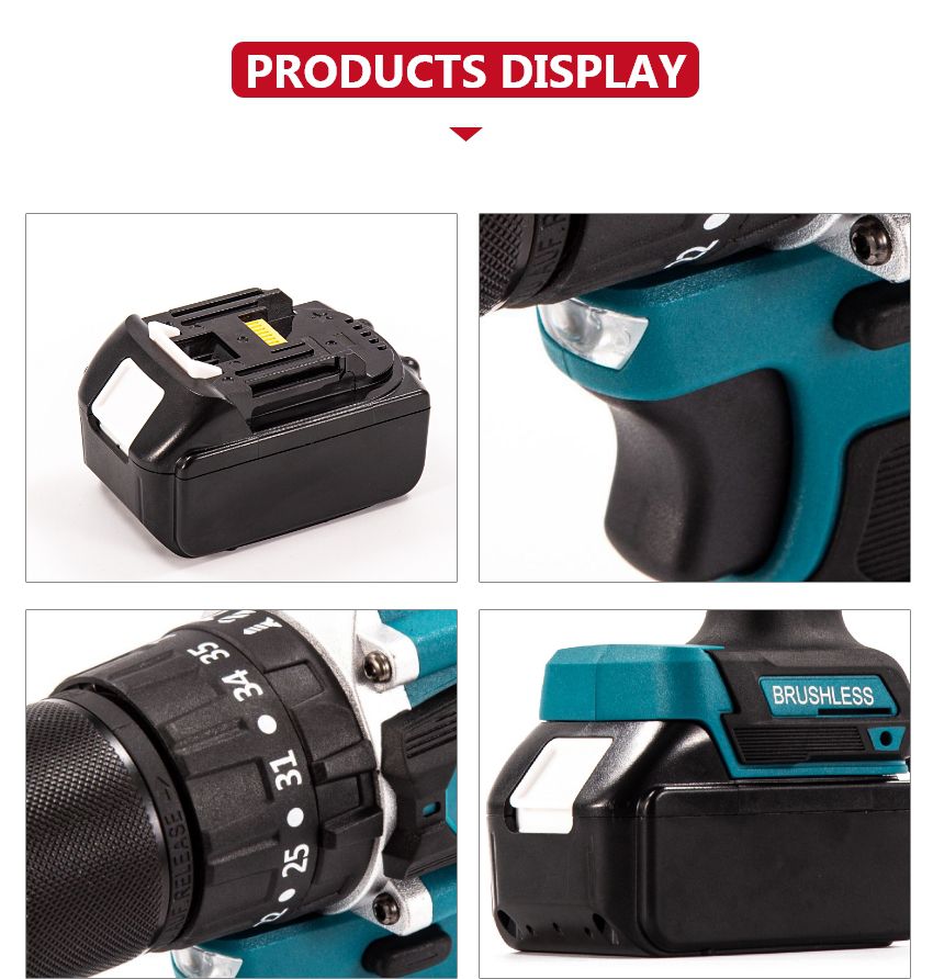 21V 35N·m Cordless Impact Drill P10136