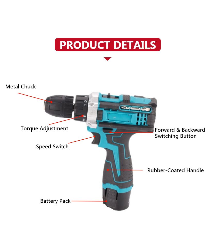 12V 32N·m Cordless Drill P10138