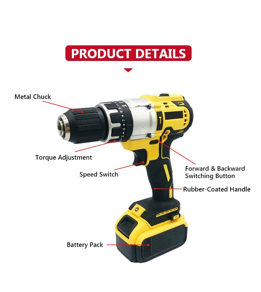 21V 50N·m Cordless Impact Drill P10145