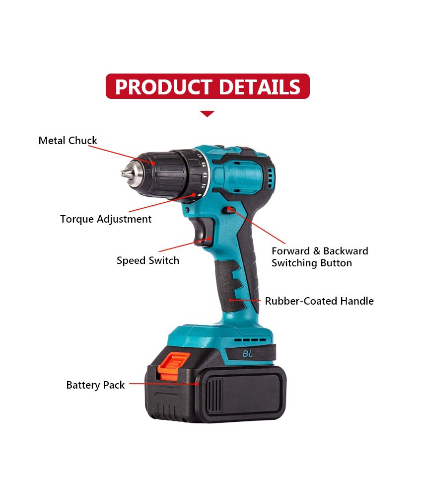 21V 50N·m Cordless Drill P10148