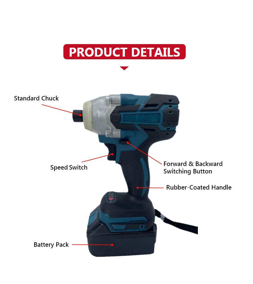 21V 300N·m Cordless Impact Driver P10604