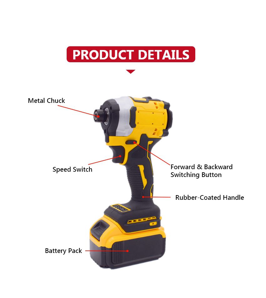 21V 200N·m Cordless Impact Driver P10610