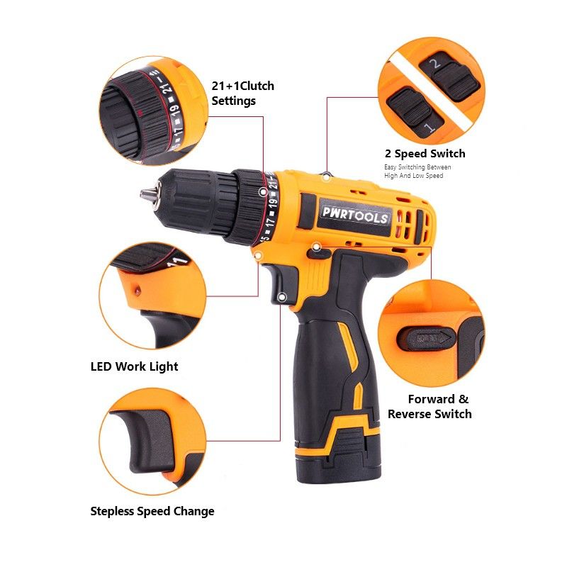 16.8V 24N·m Lithium-ion Electric Drill